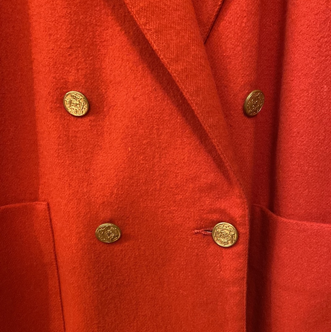 Red Wool Blazer