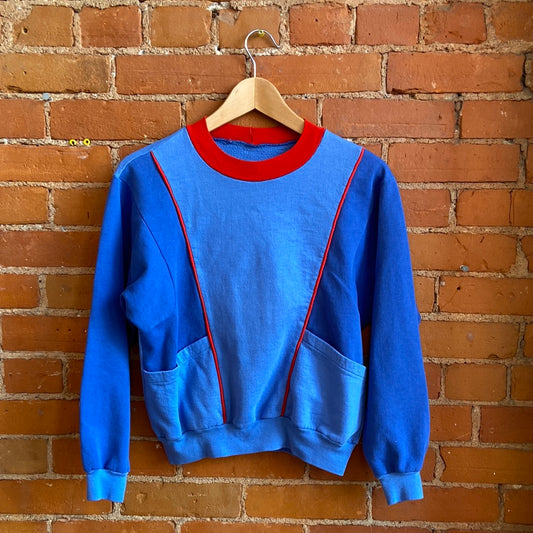 1990s Colour block Crewneck