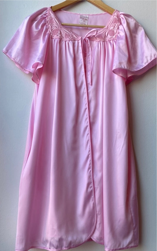 Baby Pink Slip & Robe Set