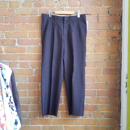 1970s Dark Brown Dress Pants