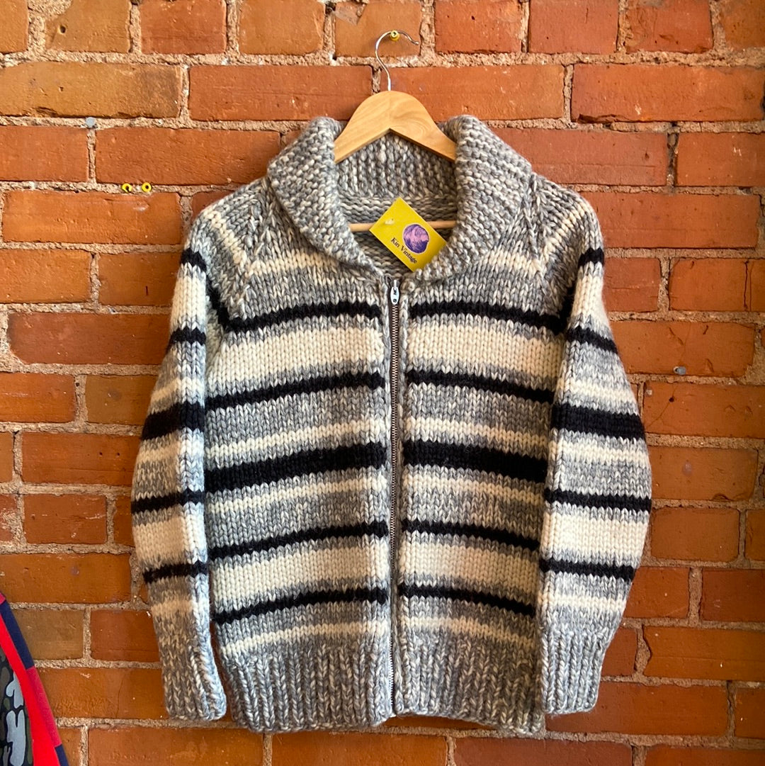 1960s Mary Maxim Zip Sweater