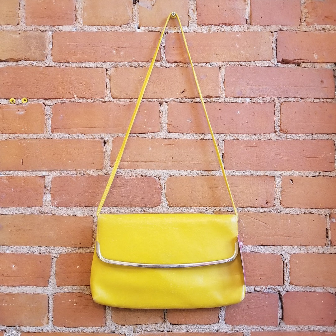 Culrelli Bright Yellow Leather Clutch