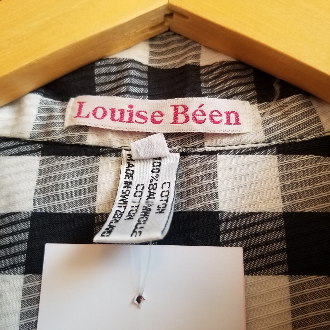 Louise Been Gingham Ruffle Blouse