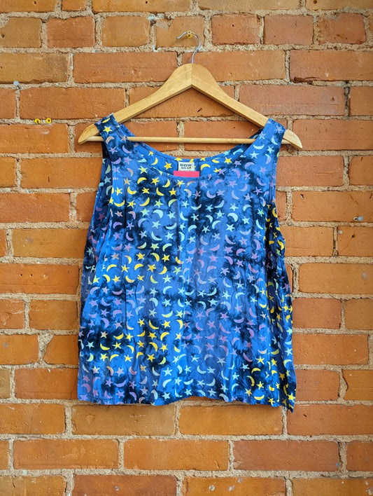 1990s Bayou Wear Celestial Print Tank Top