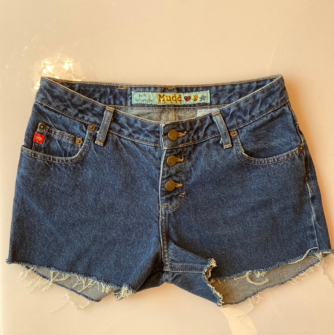 Low-Rise Denim Cut-Offs