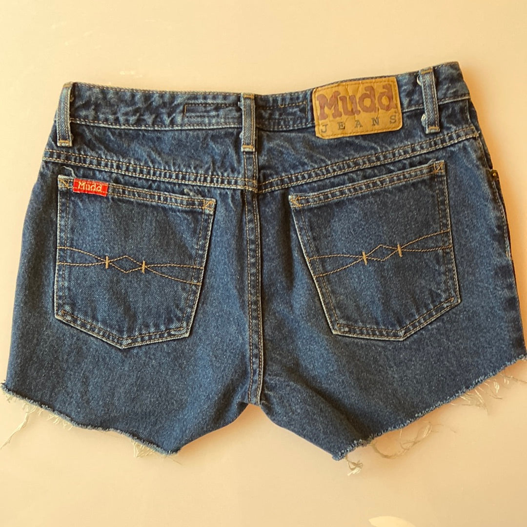 Low-Rise Denim Cut-Offs