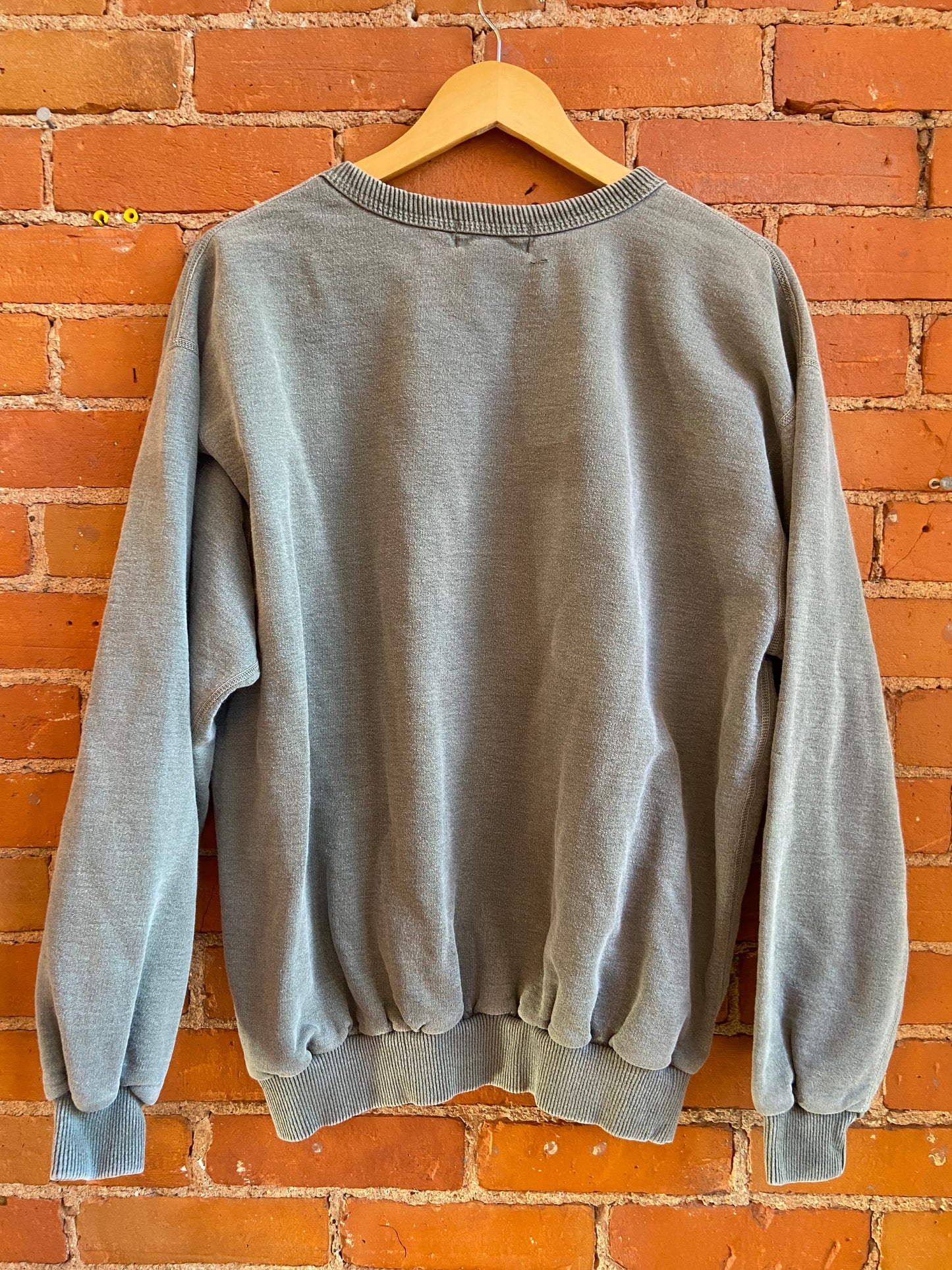 Light Green Stonewashed Crewneck Sweatshirt