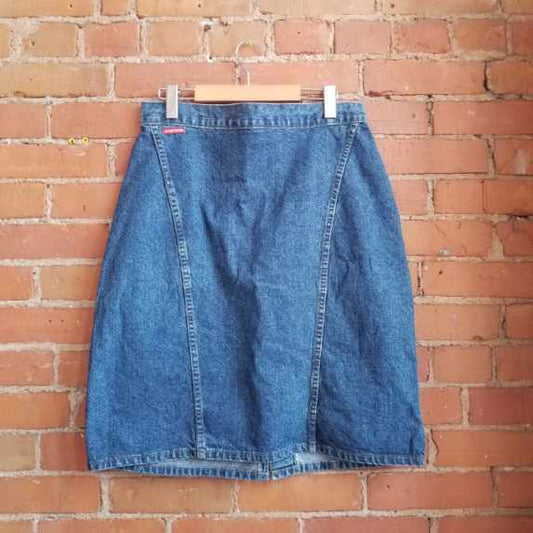 1990s Hollywood Denim Skirt