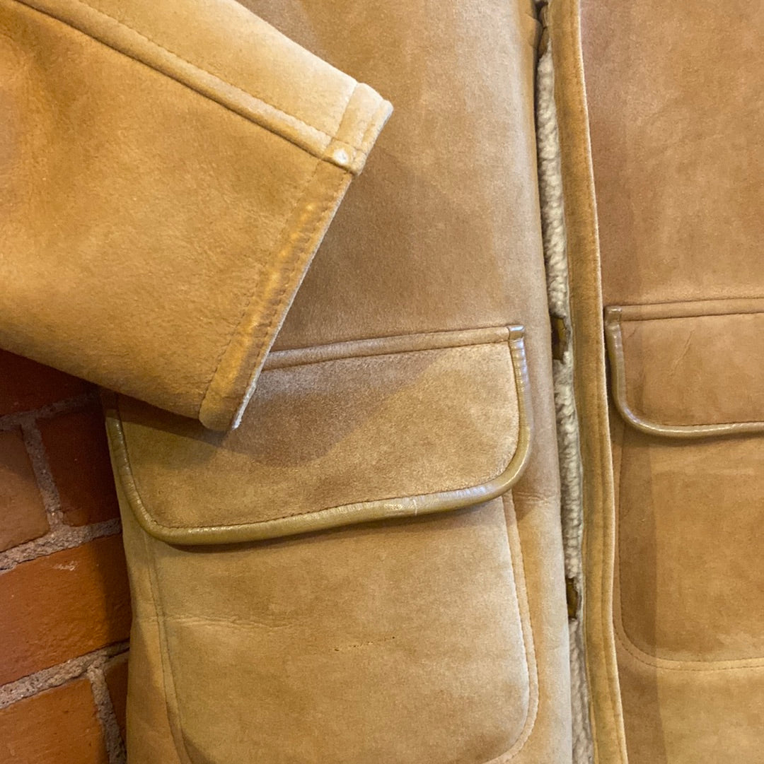 Caramel Scottish Lambskin Shearling Coat