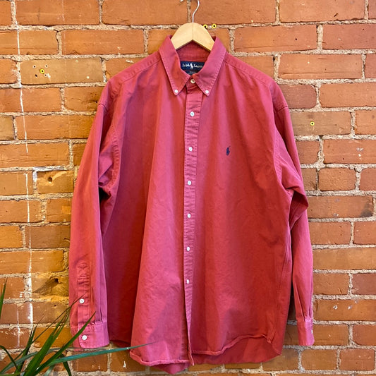 Brick Red Eddie Bauer Button-Up